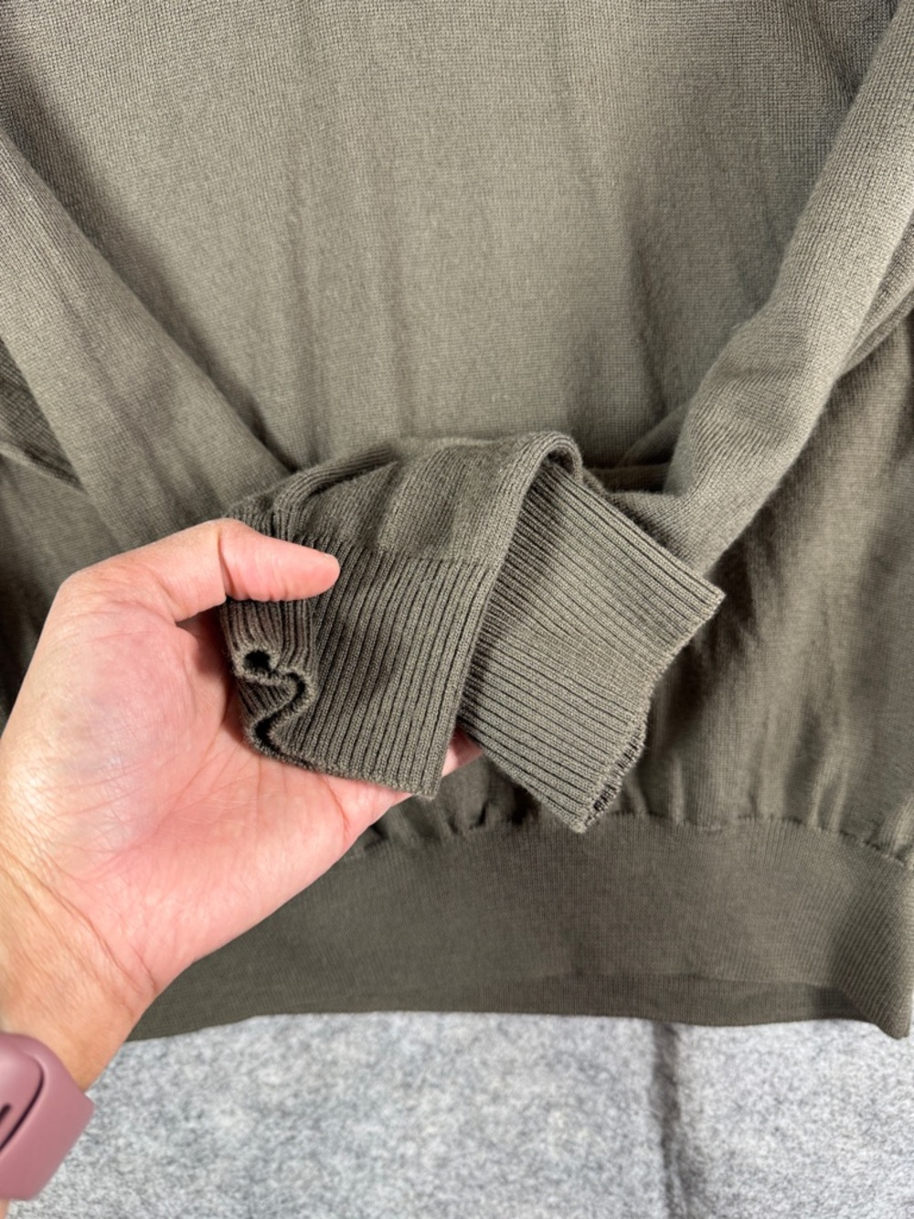 Armani Collezioni Minimalist Wool Pullover Sweater XL Quiet Luxury Comfy Cozy - Picture 10 of 13